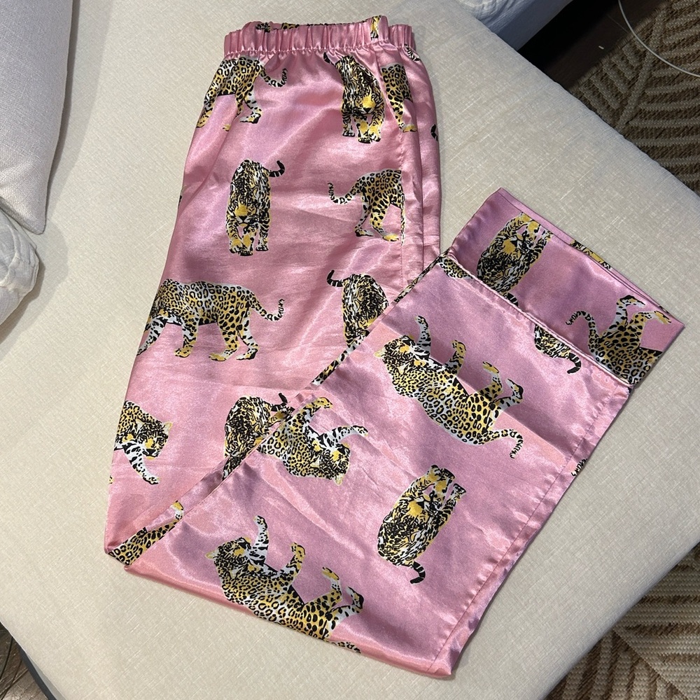 Nasty Gal Pink Cheetah PJs - Picture 4 of 5